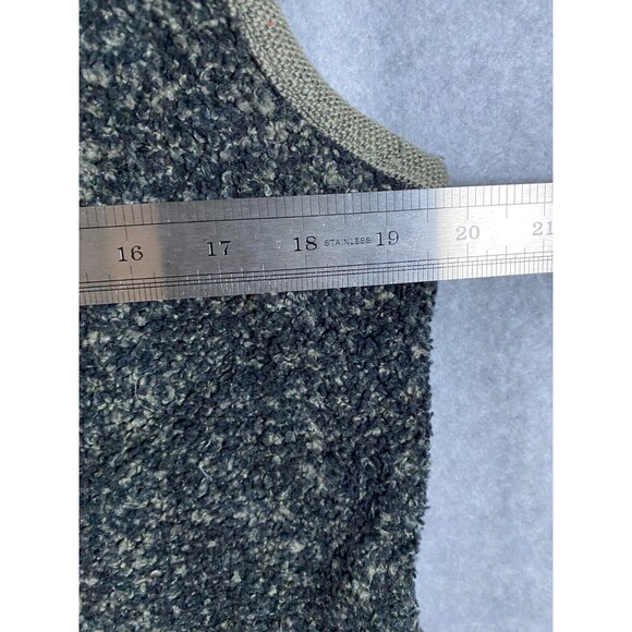 Woolrich Vest Women's Medium Gray Onyx Heather Acrylic Sherpa Mock Neck Full Zip - Picture 10 of 12
